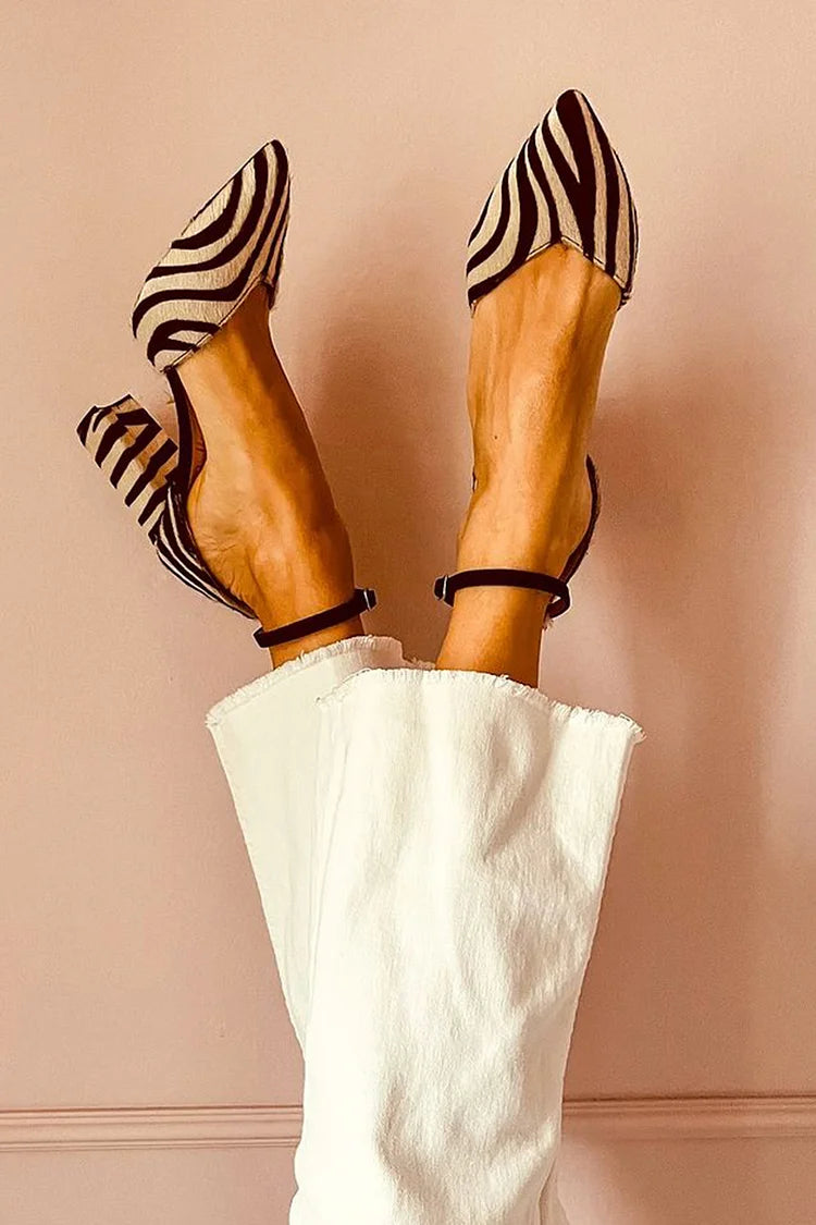 Keren™ | Saltos stiletto com estampado zebra