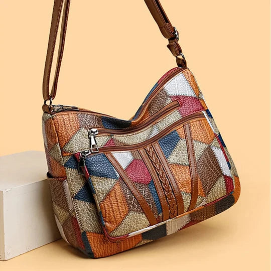 Rigmor – Mala Patchwork Geométrica