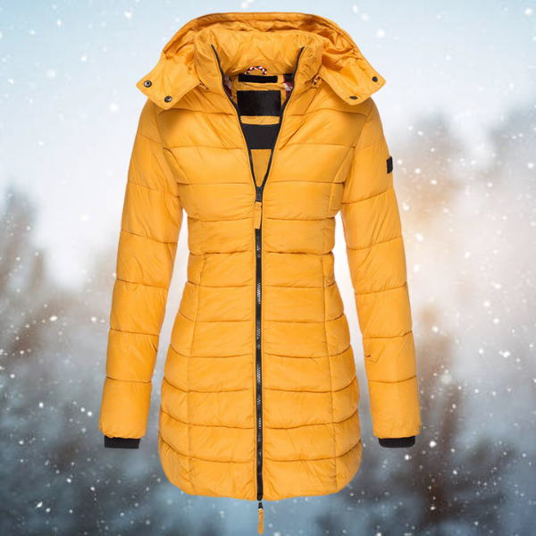 Casaco de inverno feminino extra quente e acolchoado