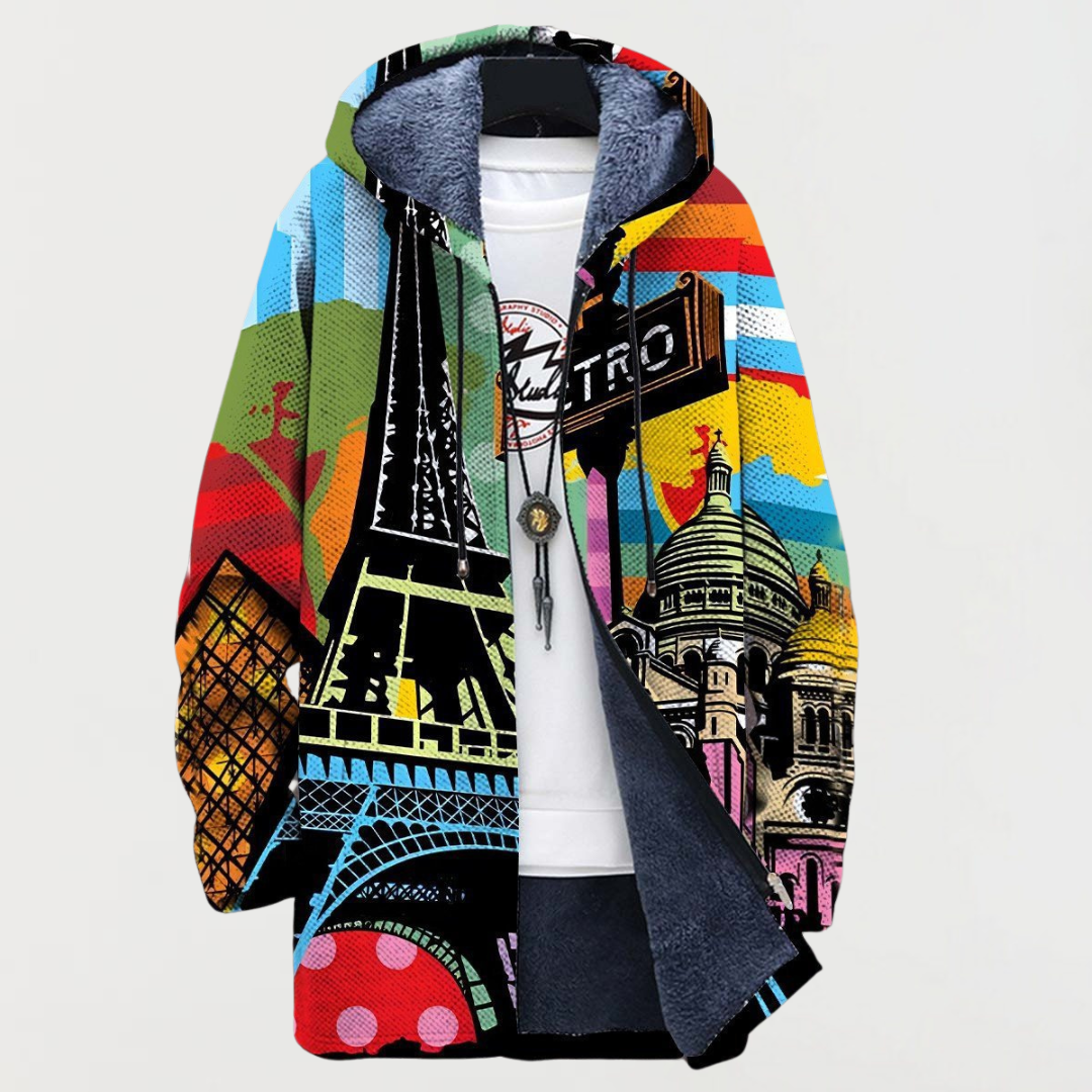 Casaco com Estampado Urbano