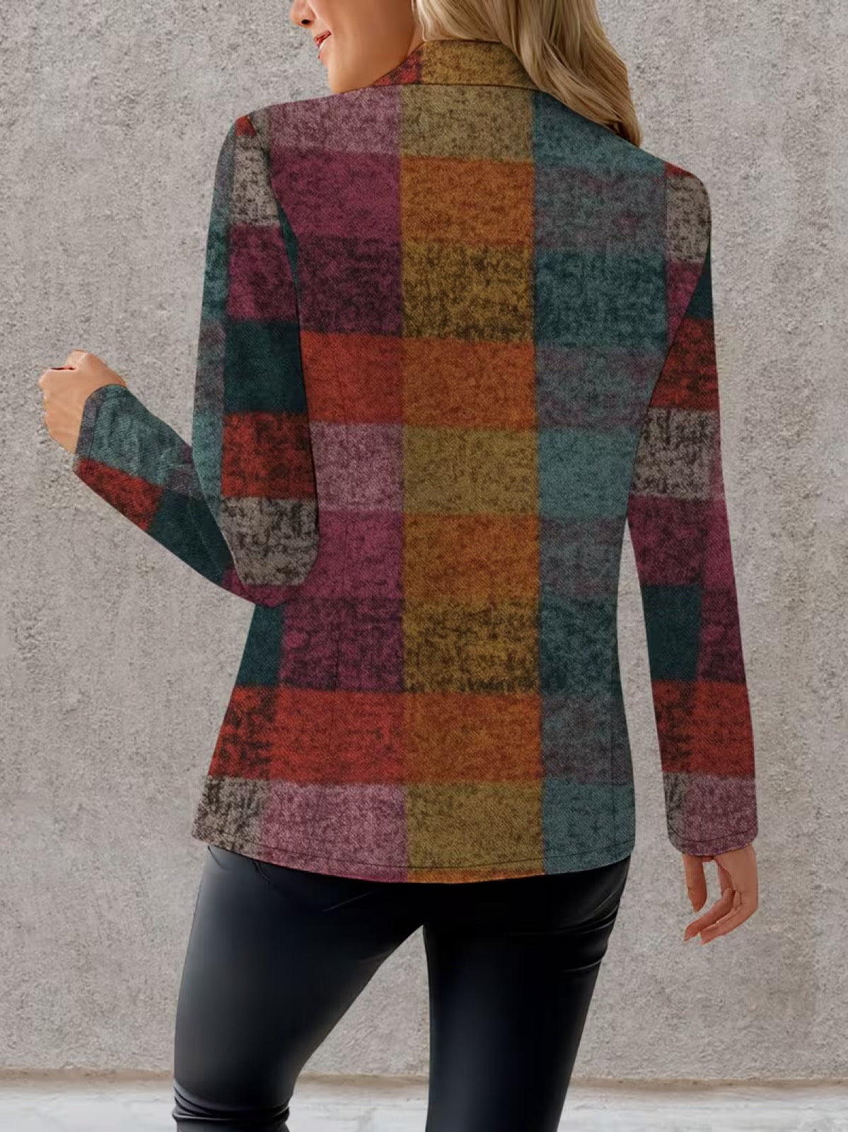 Lucienne | Blazer Xadrez de Outono