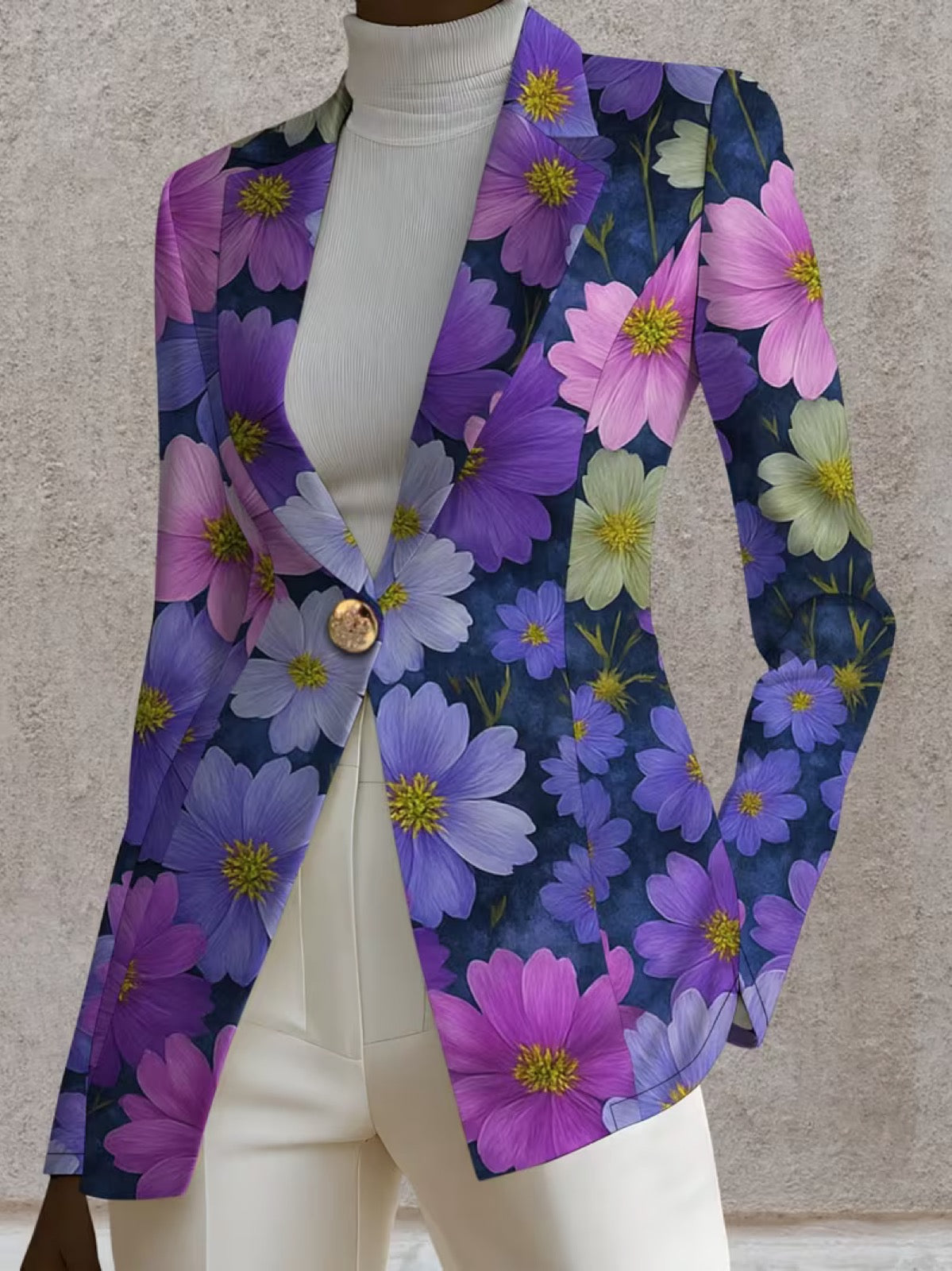 Katherine | Blazer com Estampado Floral