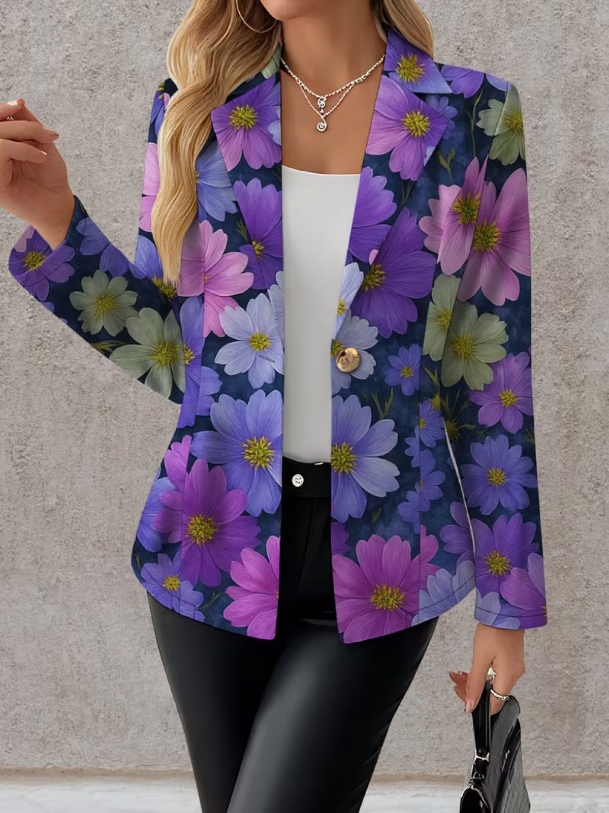 Katherine | Blazer com Estampado Floral
