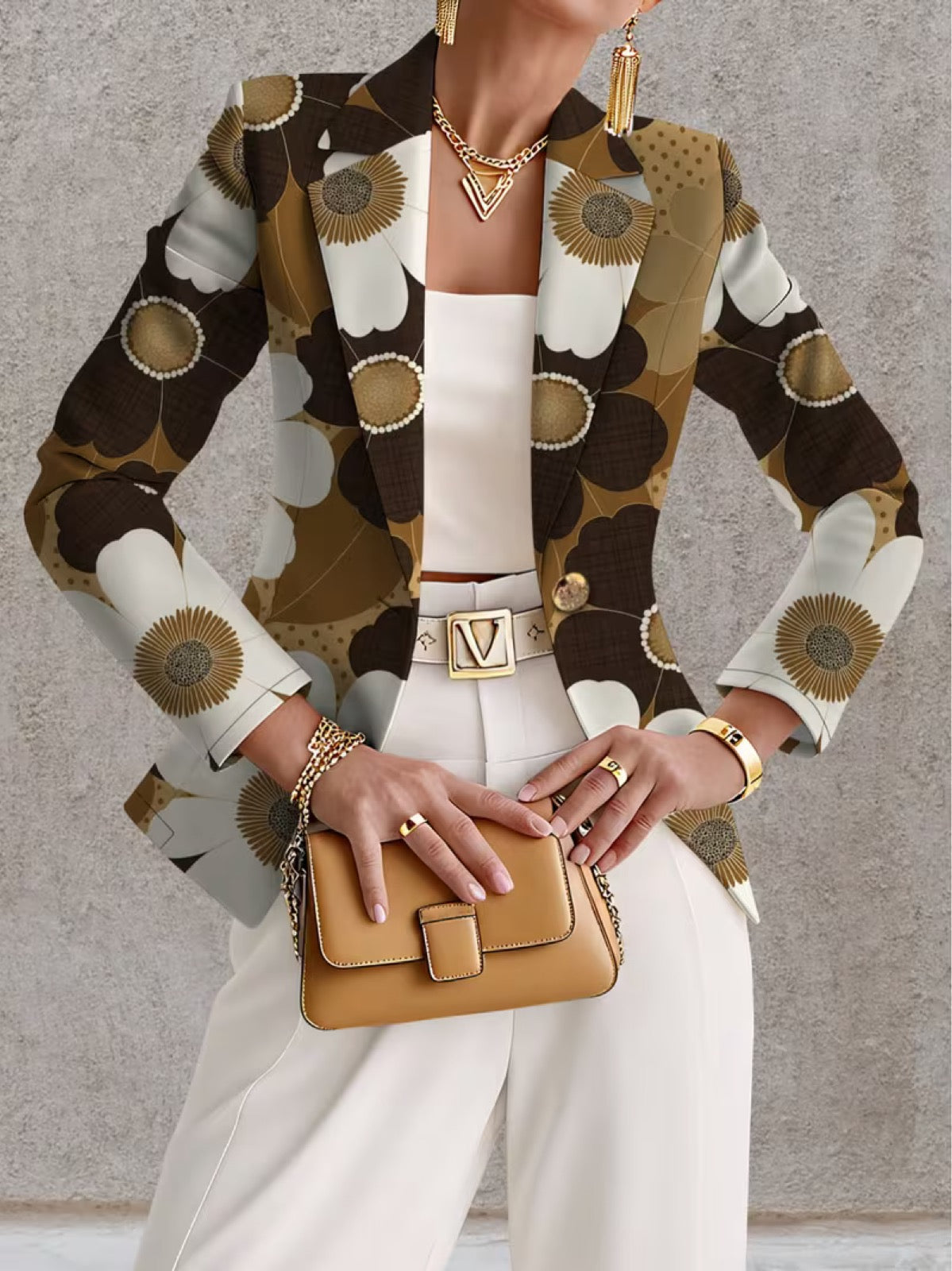Margaret | Blazer Floral Marcante