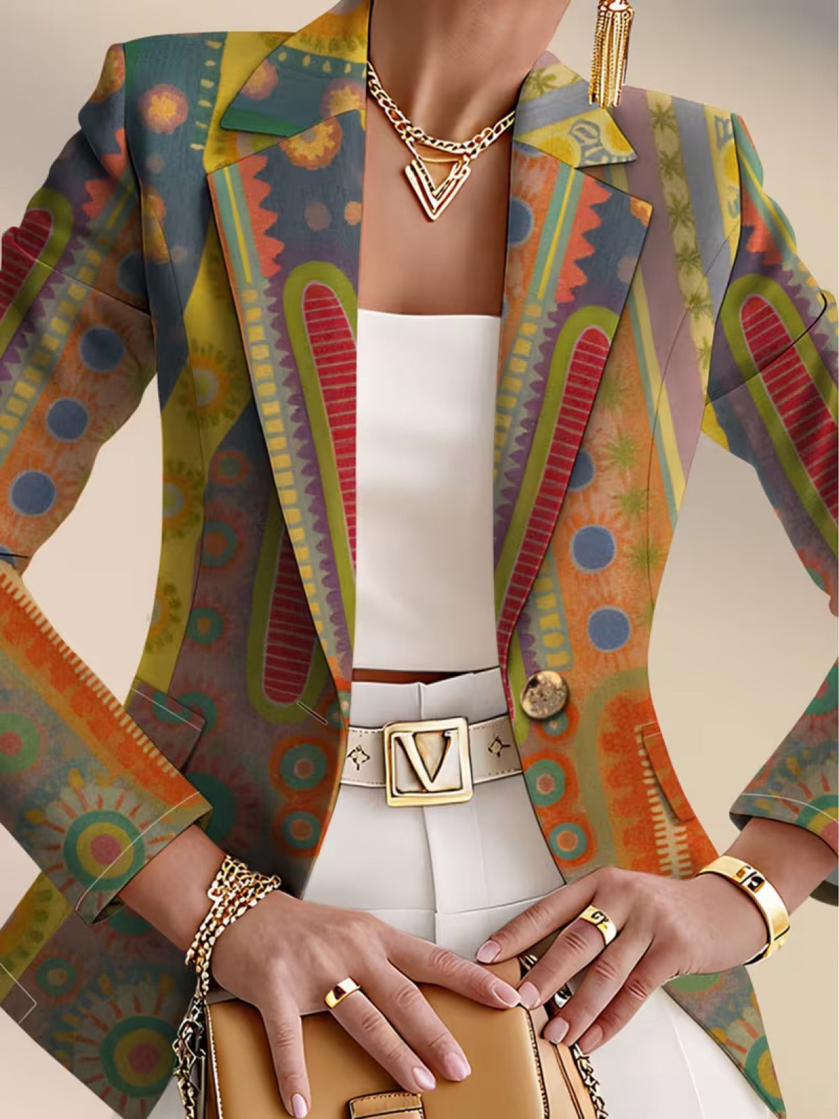 Juliette | Blazer com Medalhões Artísticos