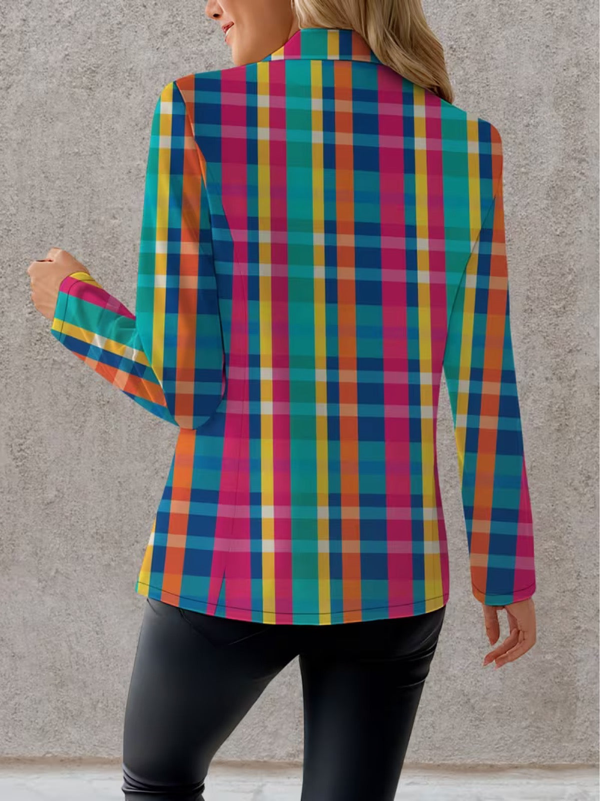Carlotta | Blazer de Alfaiataria Xadrez