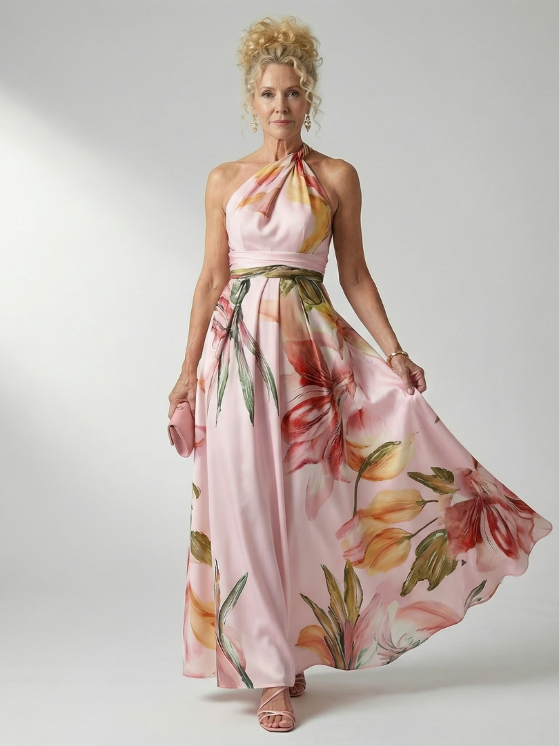 Amiel | Vestido maxi floral leve