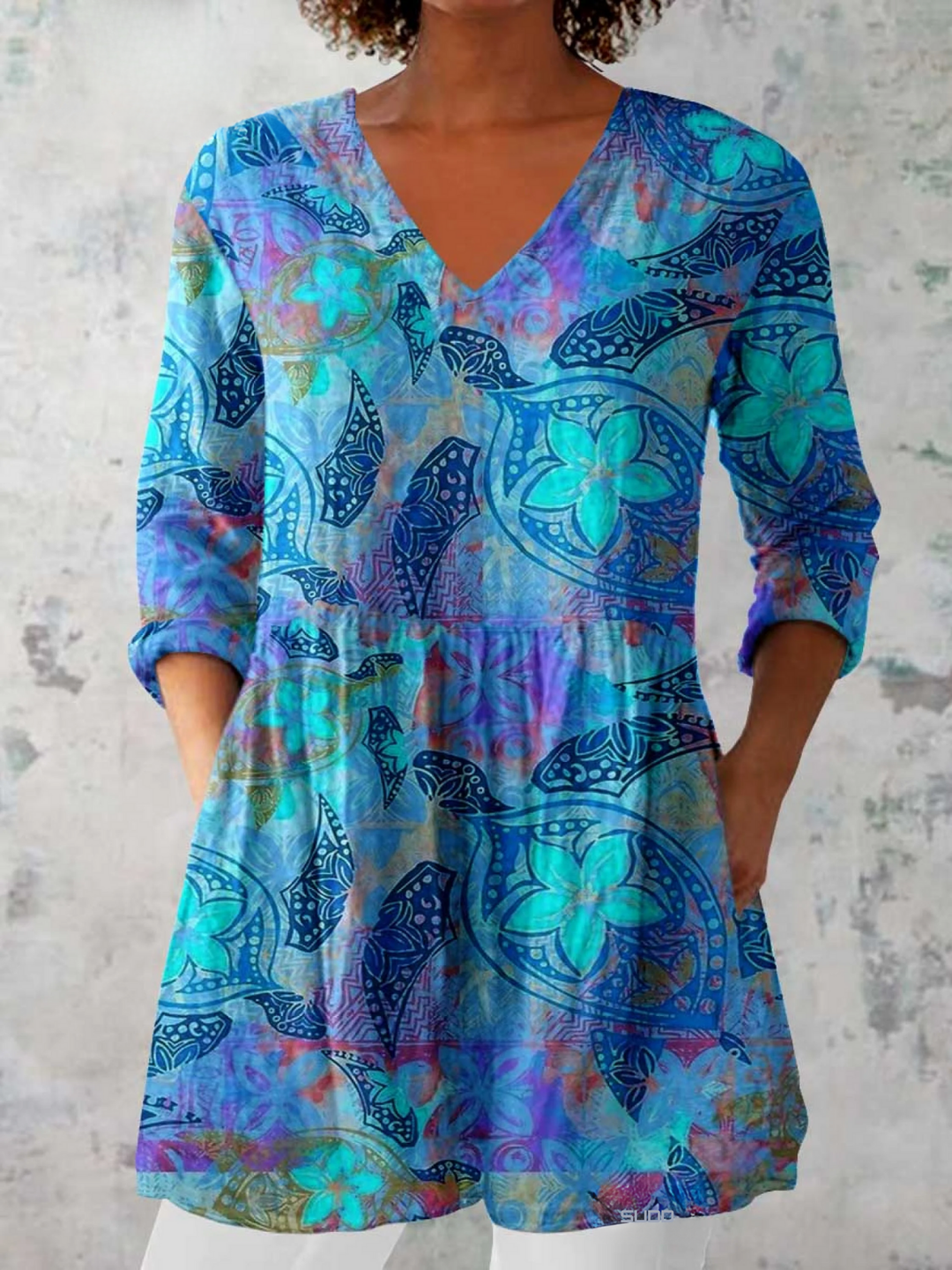 Juliette | Blusa comprida com decote em V