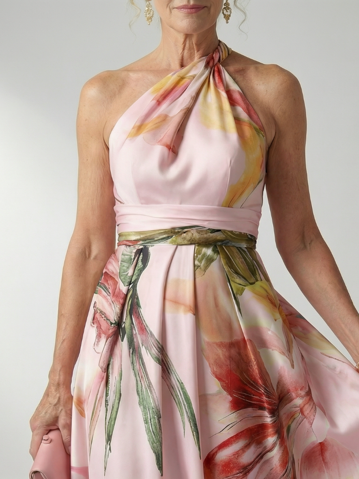 Amiel | Vestido maxi floral leve