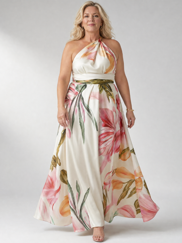 Amiel | Vestido maxi floral leve