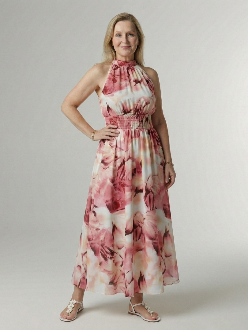 Sylin | Vestido midi com decote profundo e frente única