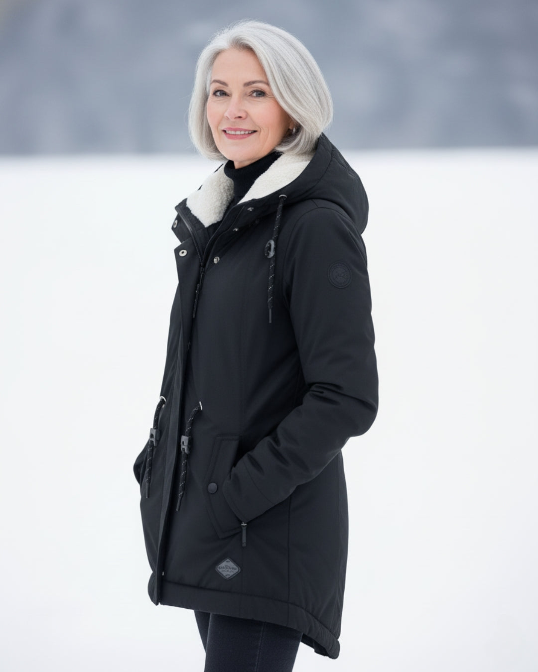 Lioré | Parka alpina com forro sherpa
