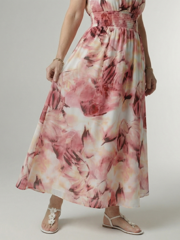 Sylin | Vestido midi com decote profundo e frente única