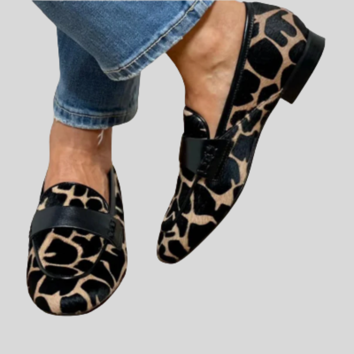 Katie - Mocassins com estampado de leopardo