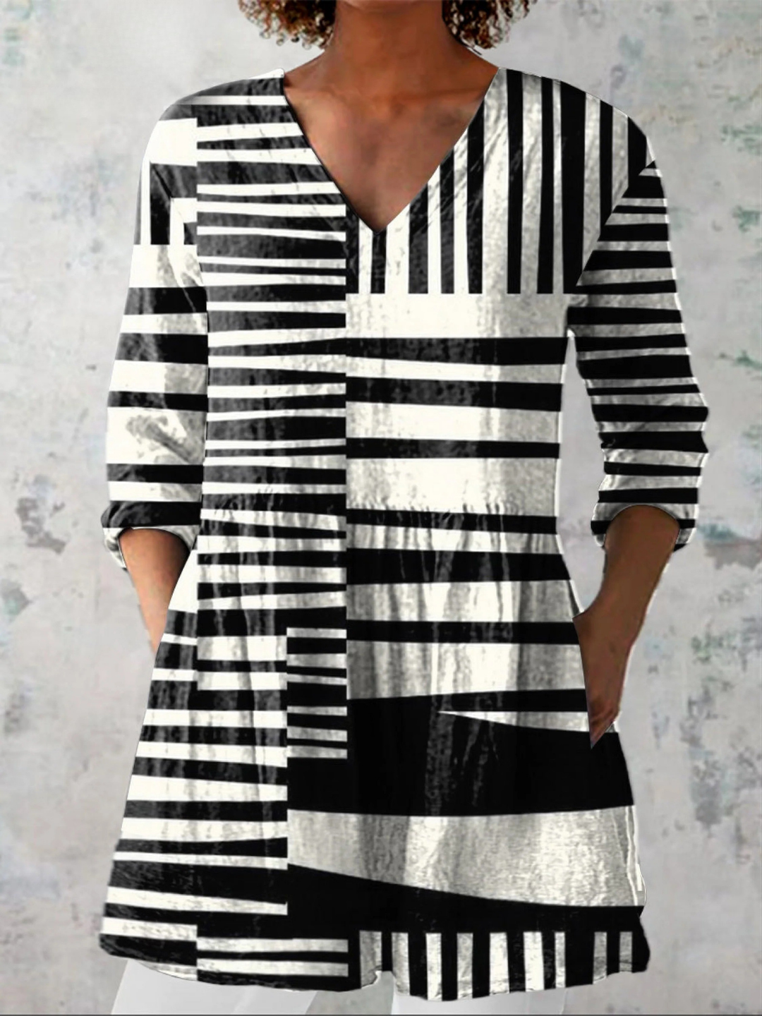 Sophie | Blusa comprida com decote em V
