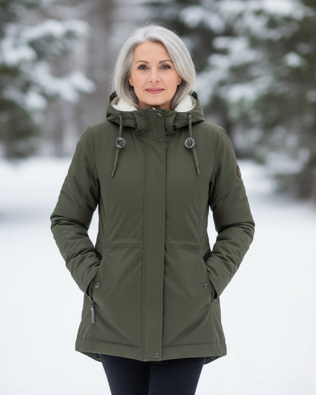 Lioré | Parka alpina com forro sherpa