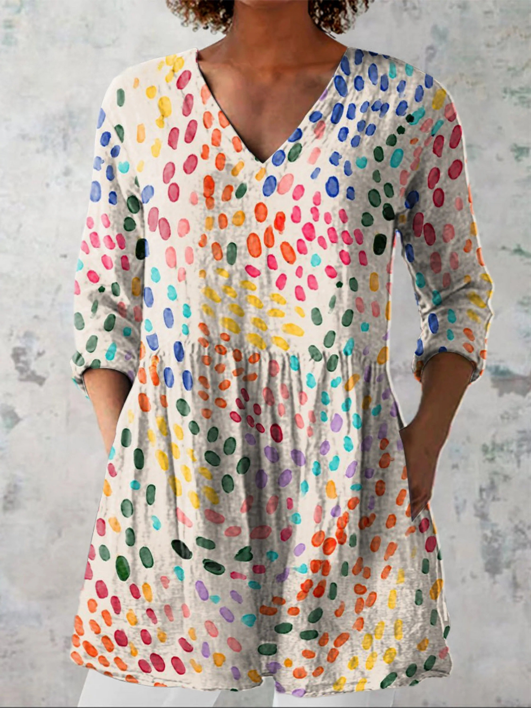 Pauline | Blusa comprida com decote em V