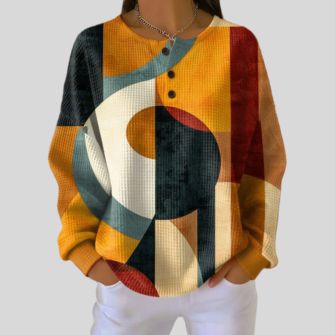 Bexmore™ | Sweatshirt com padrão geométrico