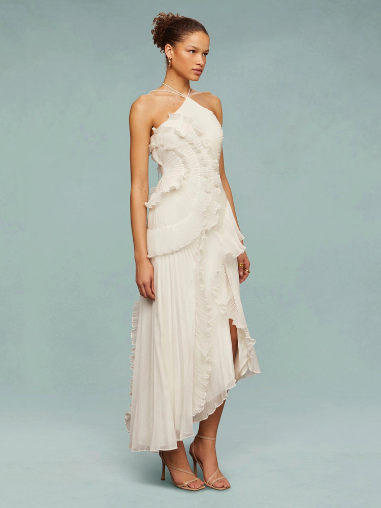 Seraphina™ | Vestido Maxi com Efeito Redemoinho Oceânico