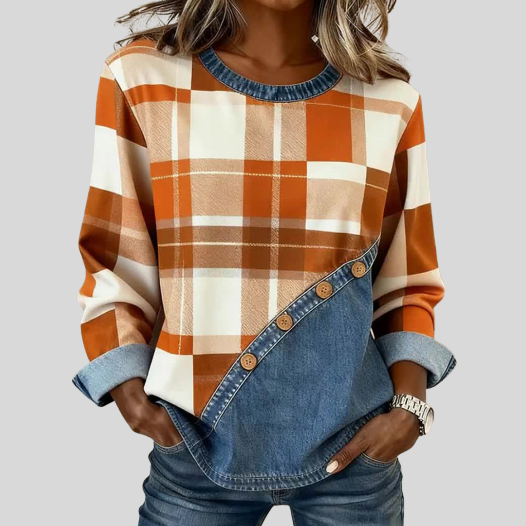 Faylen™ | Camisola patchwork
