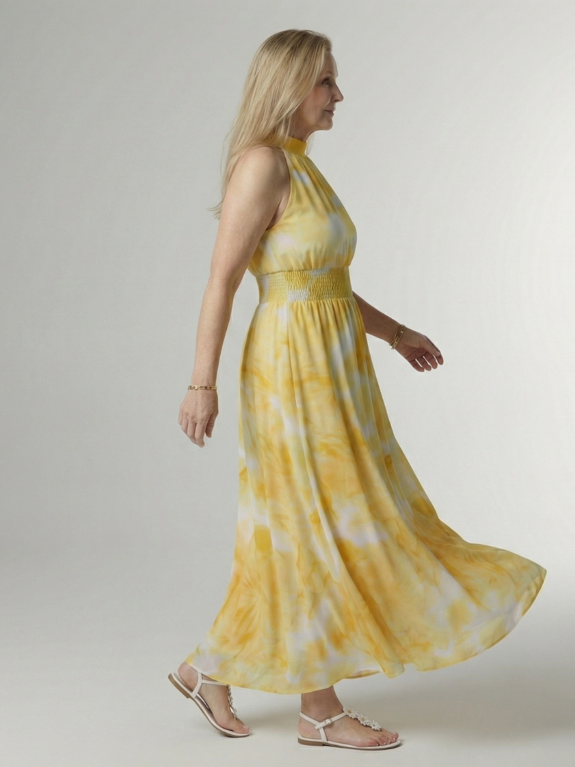 Sylin | Vestido midi com decote profundo e frente única