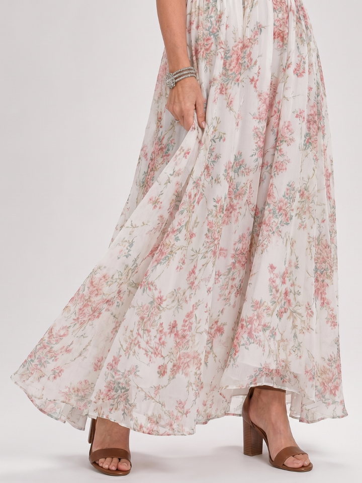 Guinevere | Vestido midi com estampado floral