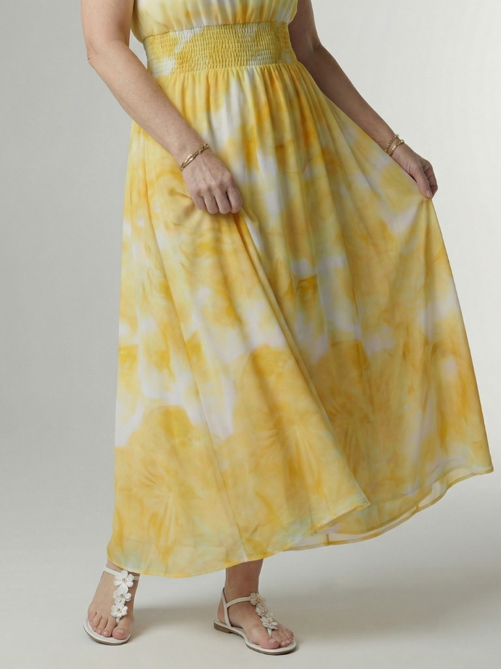 Sylin | Vestido midi com decote profundo e frente única