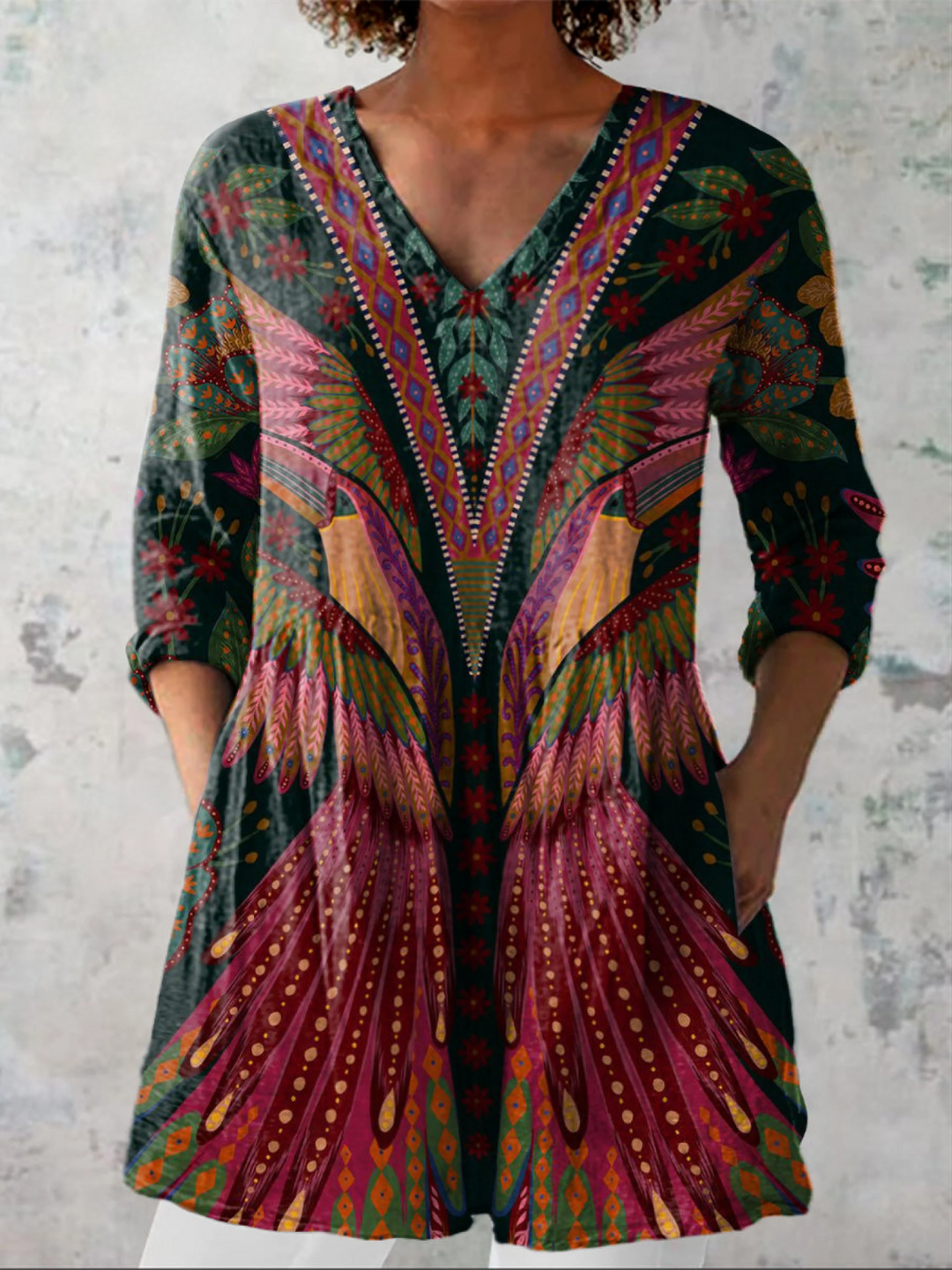 Manon | Blusa comprida com decote em V