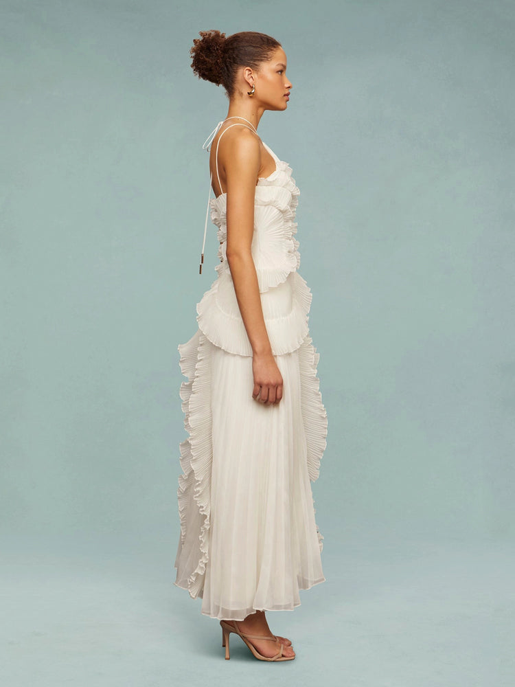 Seraphina™ | Vestido Maxi com Efeito Redemoinho Oceânico
