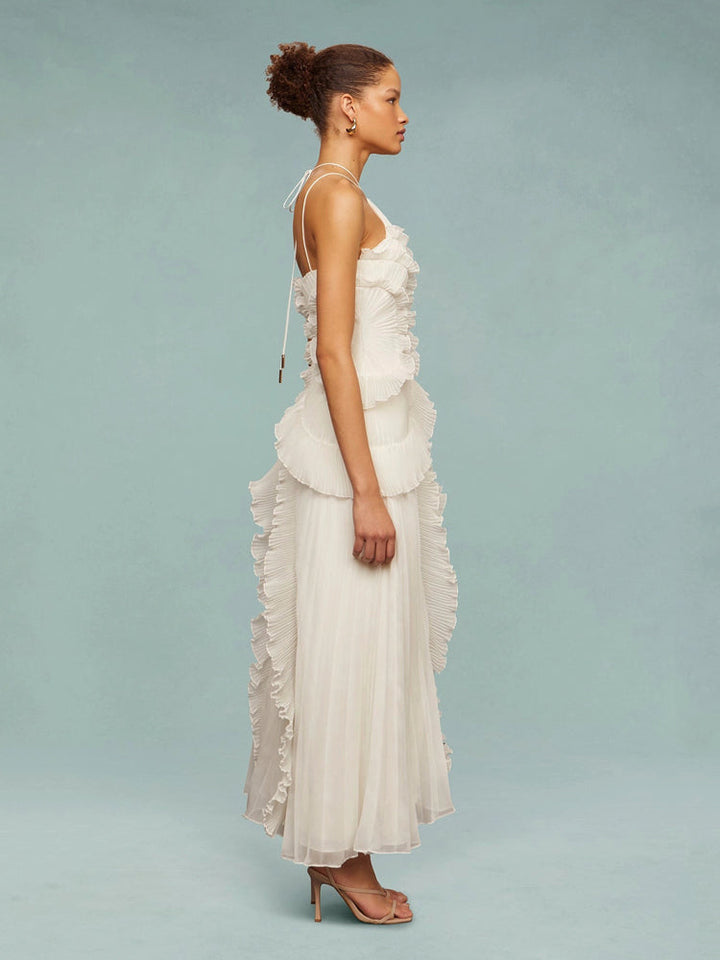Seraphina™ | Vestido Maxi com Efeito Redemoinho Oceânico