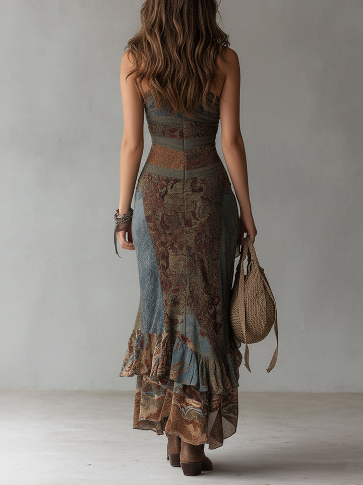 Truus | Vestido Maxi Floral Vintage