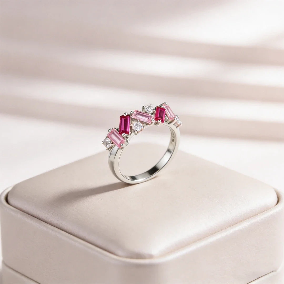 Para Si | Eu Sou Suficiente – Anel com Diamante Rosa (1+1 GRÁTIS)