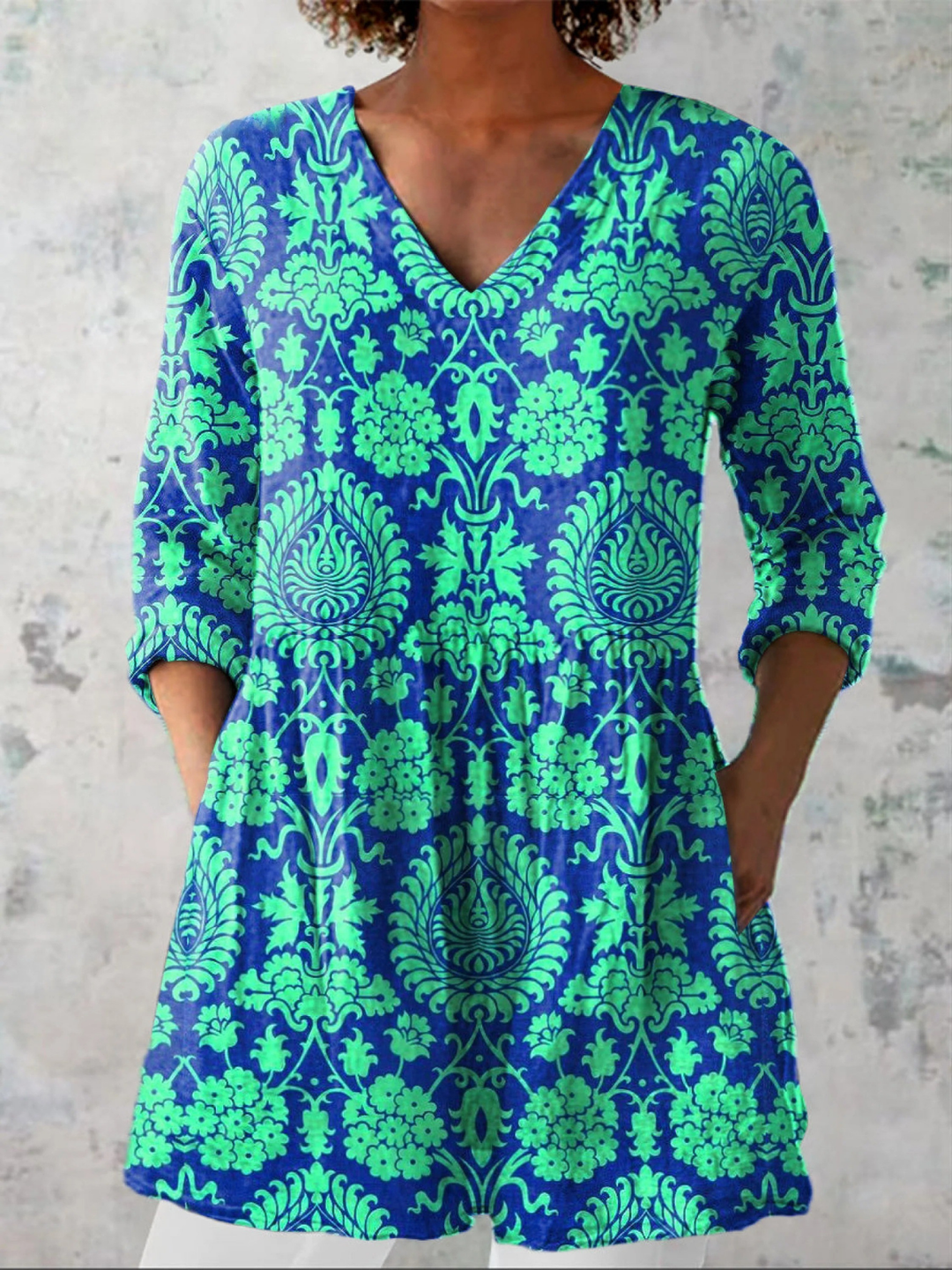 Ines | Blusa comprida com decote em V