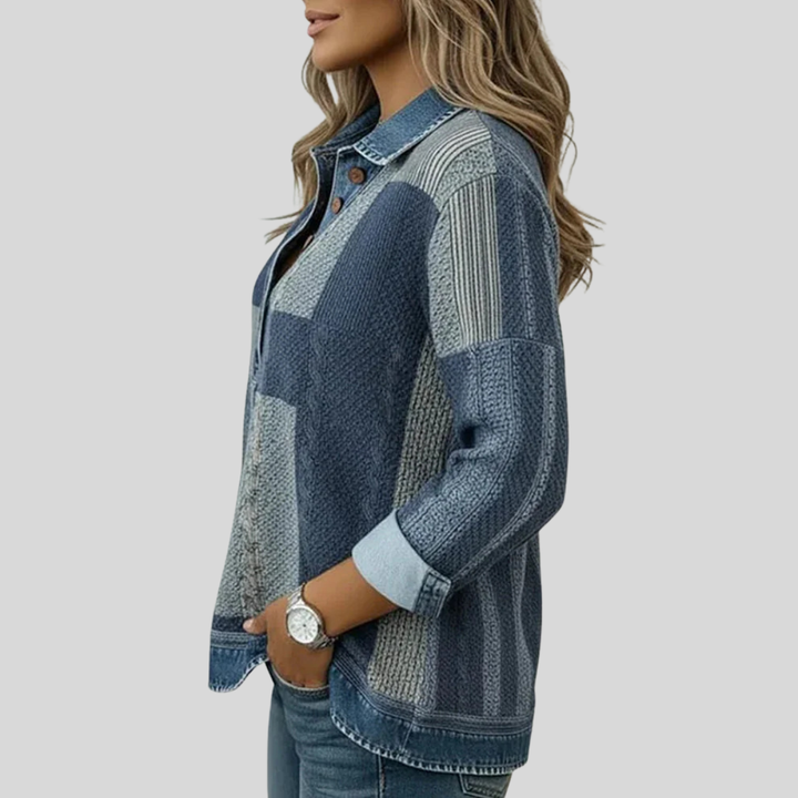 Meridell™ | Sweatshirt color block com estampado