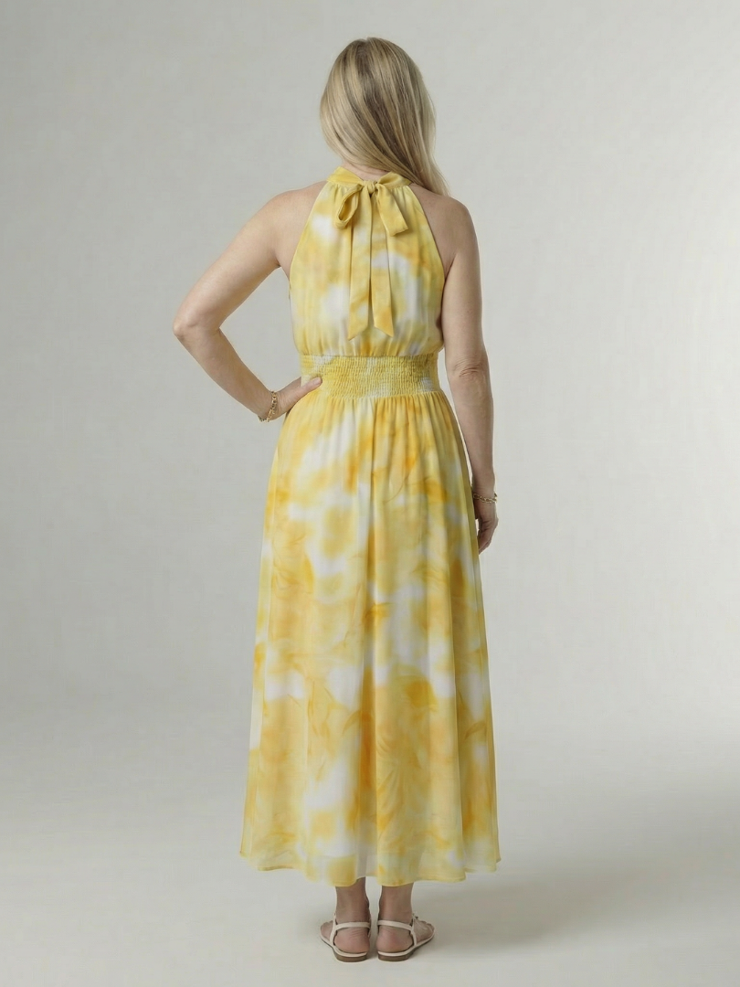 Sylin | Vestido midi com decote profundo e frente única