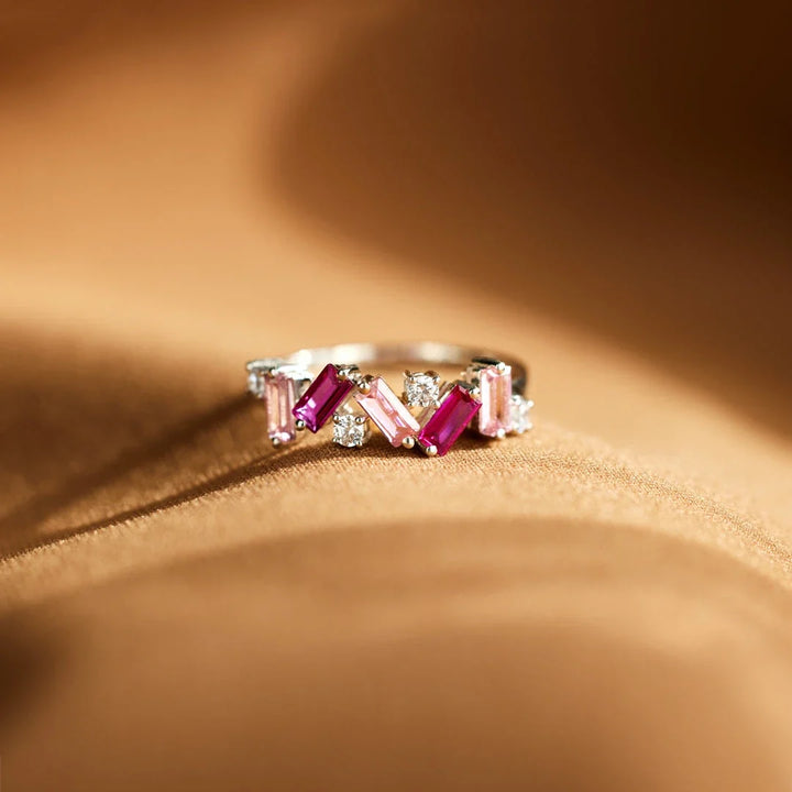 Para Si | Eu Sou Suficiente – Anel com Diamante Rosa (1+1 GRÁTIS)