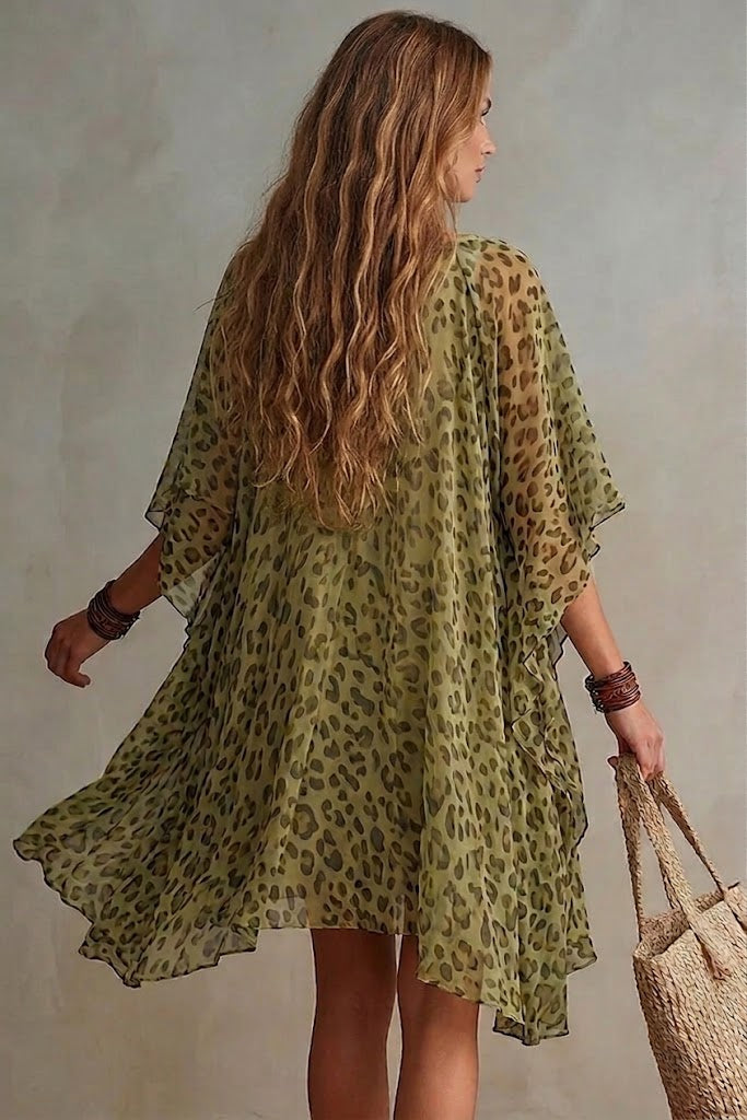 Thyra – Vestido leve com padrão leopardo