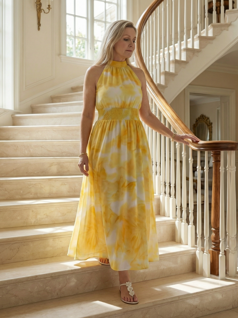 Sylin | Vestido midi com decote profundo e frente única