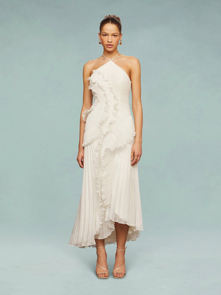 Seraphina™ | Vestido Maxi com Efeito Redemoinho Oceânico