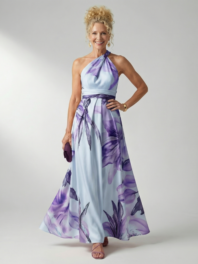 Amiel | Vestido maxi floral leve