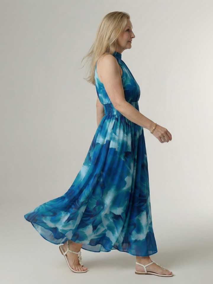 Sylin | Vestido midi com decote profundo e frente única