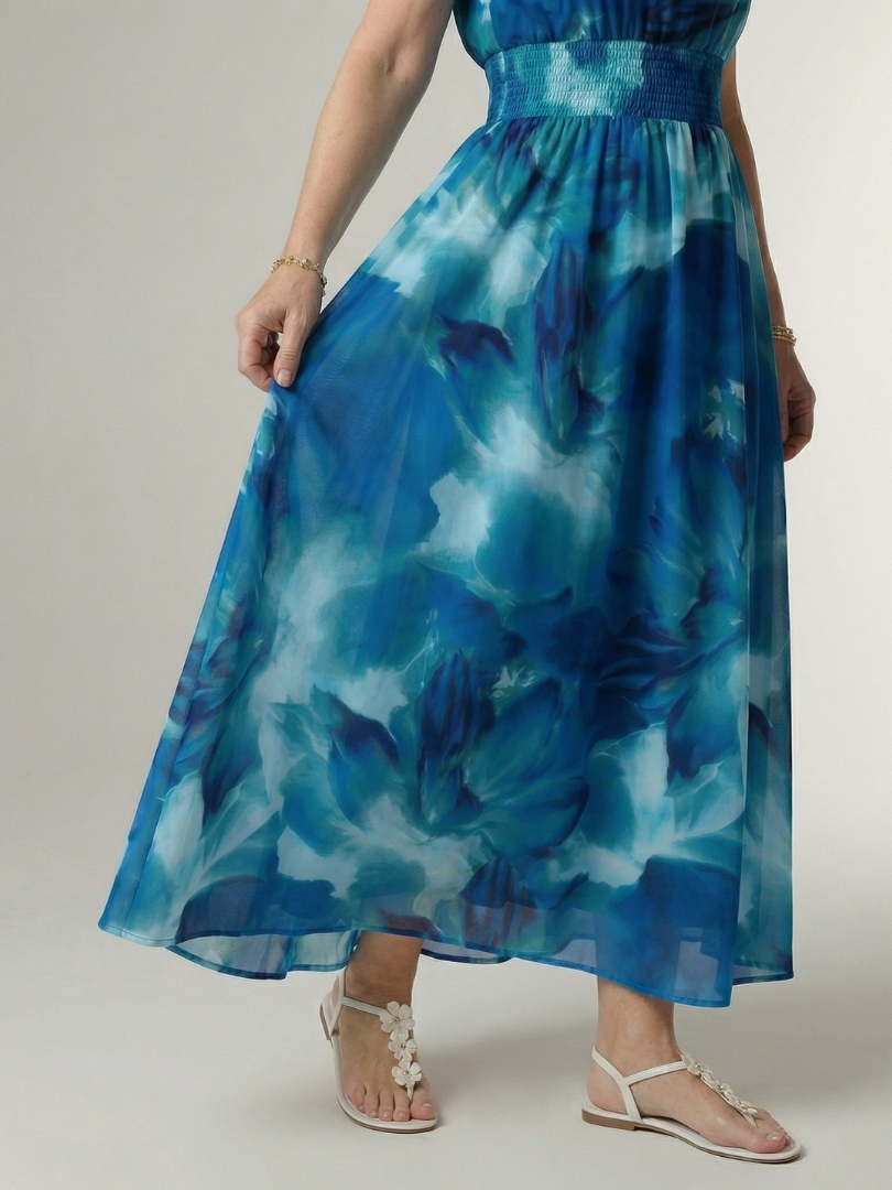 Sylin | Vestido midi com decote profundo e frente única