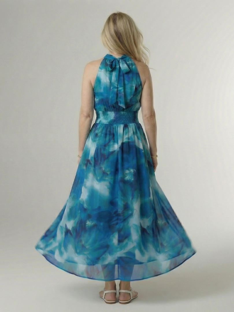Sylin | Vestido midi com decote profundo e frente única