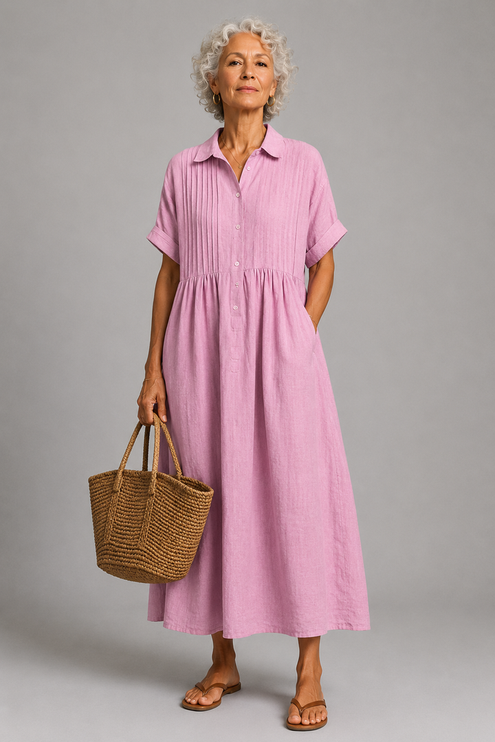 Océane | Vestido maxi azul de verão