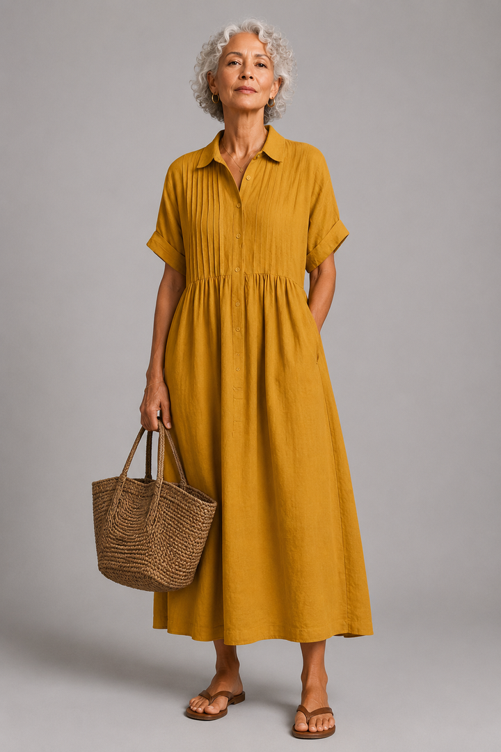 Océane | Vestido maxi azul de verão
