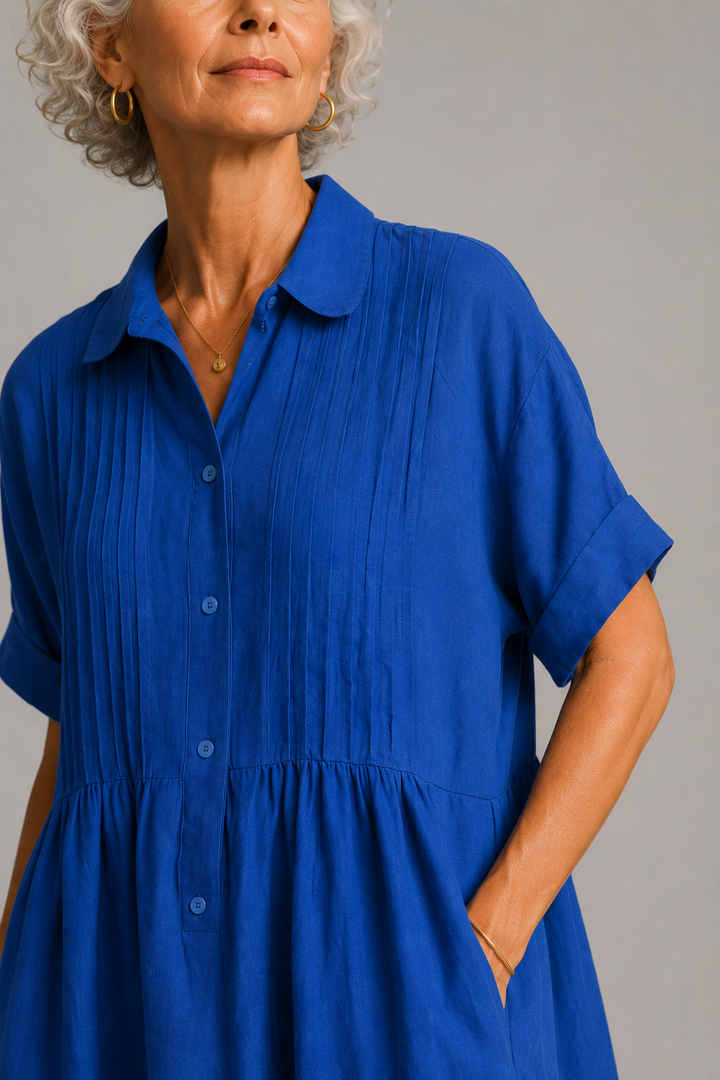 Océane | Vestido maxi azul de verão
