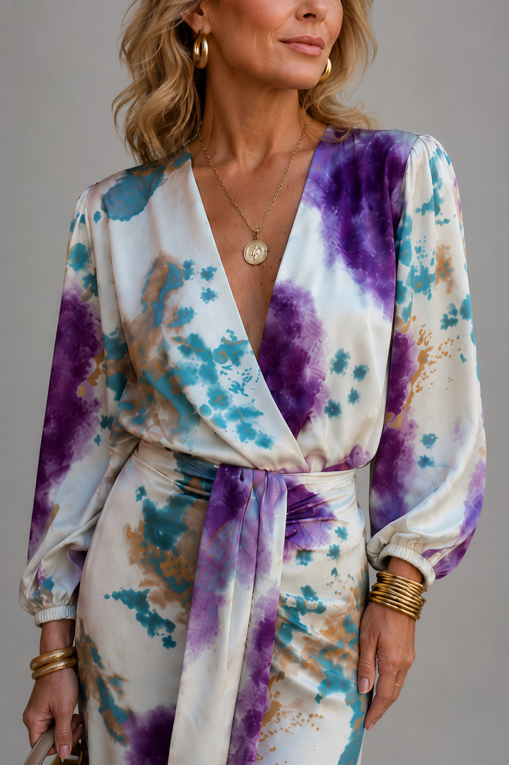 Francine | Conjunto tie-dye com saia maxi e top