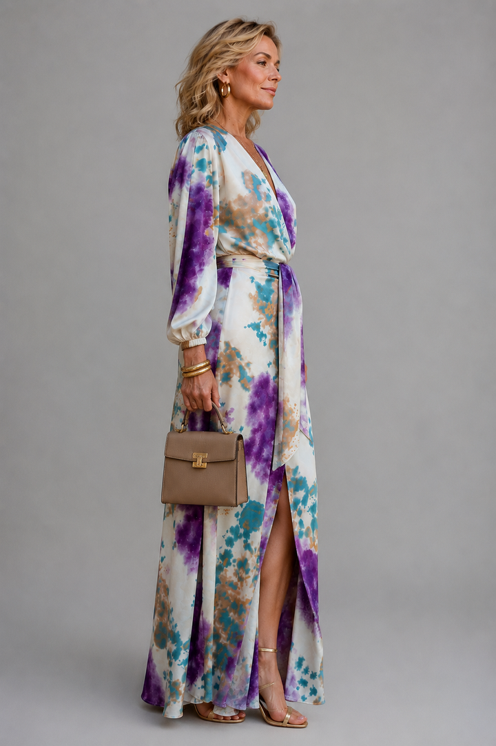 Francine | Conjunto tie-dye com saia maxi e top