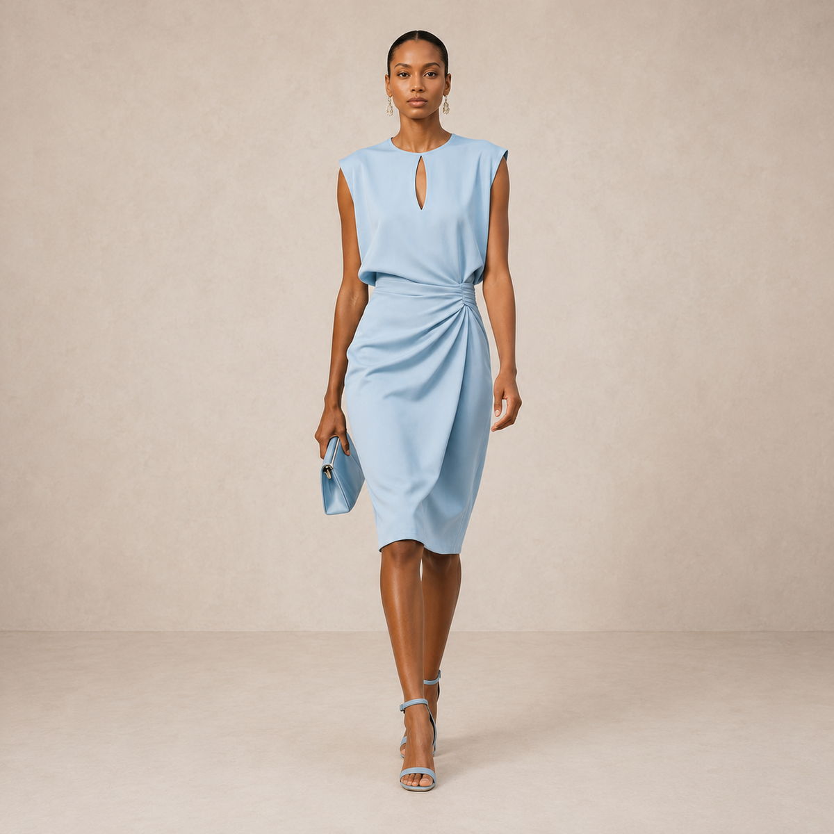 Averil | Draperet midikjole