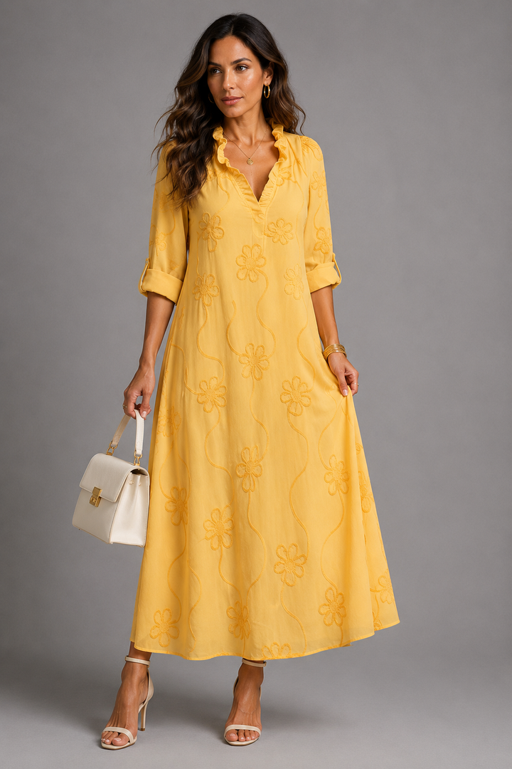 Ambre | Vestido de verão floral favorecedor
